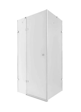 Душевая кабина qtap capricorn crm1018rc6 100х80 см, стекло clear 6 мм, calcless, без поддона
