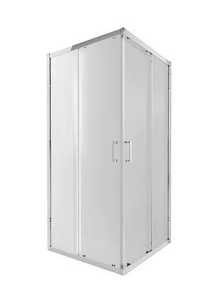 Душевая кабина qtap taurus crm1099sc6 90х90 см, стекло clear 6 мм покрытие calcless, без поддона