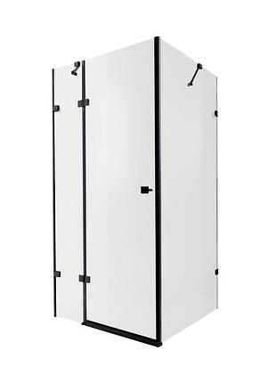 Душевая кабина qtap capricorn bla10128rc6 120x80 см, стекло clear 6 мм, покрытие calcless без поддона