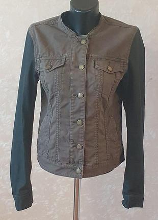 Стильна комбінована куртка / джинсовка h&m l.o.g.g., р. s (36)
