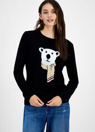 Женский свитер tommy hilfiger с рисунком