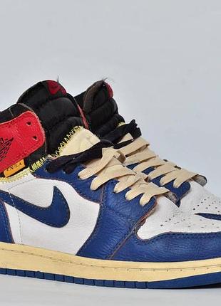 Nike air jordan 1 retro high x union la 42р кроссовки