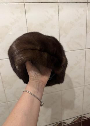 Норковий берет шапка