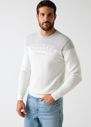Мужской двухцветный свитер guess