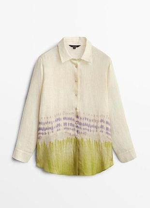 Сорочка з 100% льону massimo dutti