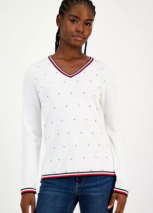 Жіночий светр tommy hilfiger зі стразами