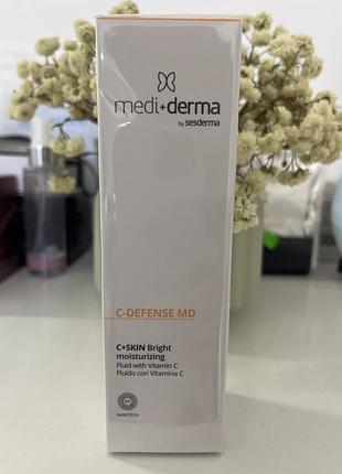 Ревіталізуючий флюїд з вітаміном c - mediderma facial fluid c-defence md