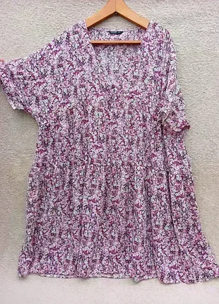 Ярусное платье туника,р56🌺🌺🌺