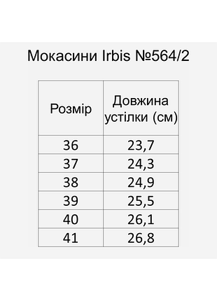 Женские мокасины из кожи irbis 564/2 40 26.1 см черные