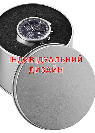 Коробочка металлическая круглая индивидуальный дизайн