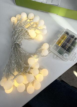 Гирлянда dalugo 300 led «куклы» теплый белый свет, новый
