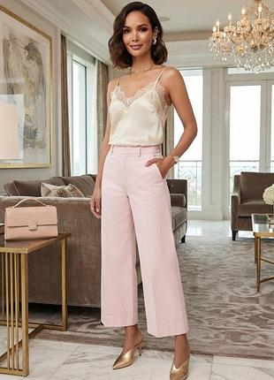 Елітні брюки-кюлоти lauren ralph lauren, linen-blend (оригінал)