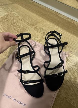 Stuart weitzman босоніжки чорні 37