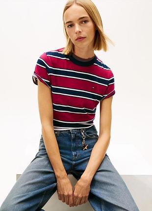 Жіноча футболка tommy hilfiger у смужку