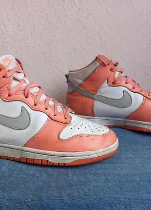 Кроссовки женские nike dunk high "salmon"