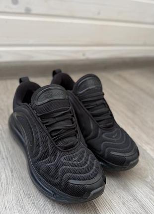 Кросівки nike air max 720 triple black чорні, оригинал