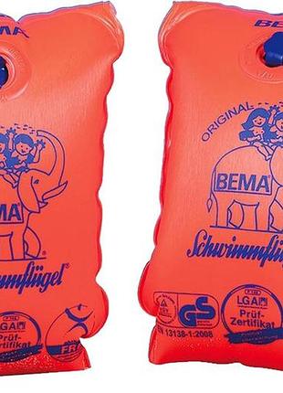 Дитячі надувні нарукавники bema original schwimmflügel 1–6 років, 11–30 кг, помаранчеві