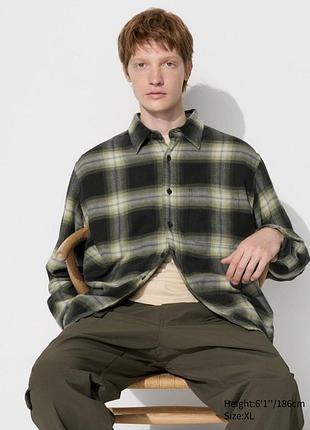 Фланелева картата сорочка uniqlo