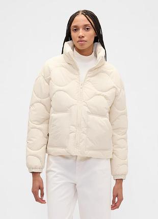 Женская стеганая куртка gap на молнии