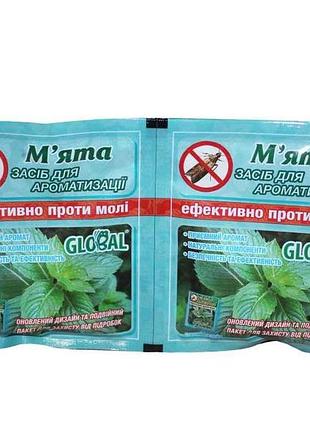 Таблетки от моли мята (2шт.в уп) тм global