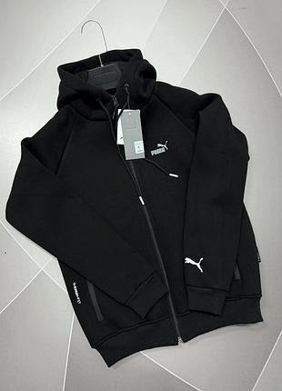 Кофта мужская теплая на флисе puma/nike в норма, батал, супербатал