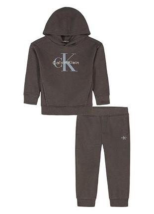 Детский спортивный костюм на флисе calvin klein худи и джоггеры