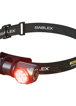 Ручний ліхтар rablex rb928 два кольори світла: білий+червоний, потужні світлодіоди, аккумулятор, type‑c