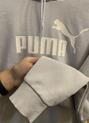 S женское худи puma голубого цвета