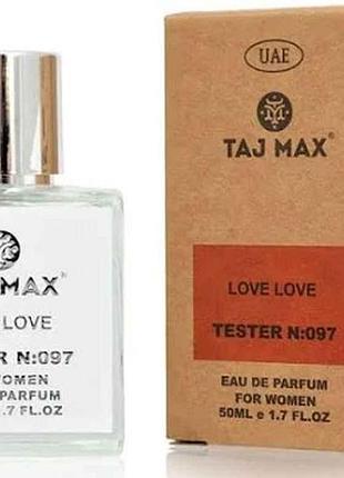 Парфюмированная вода для женщин 50мл тэстер no097 moschino love love тм taj max