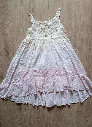 Нежное платье для девочки из натуральной ткани/ платье sweet millie