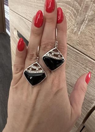 Сережки срібні 925 проби, серьги серебро, срібло