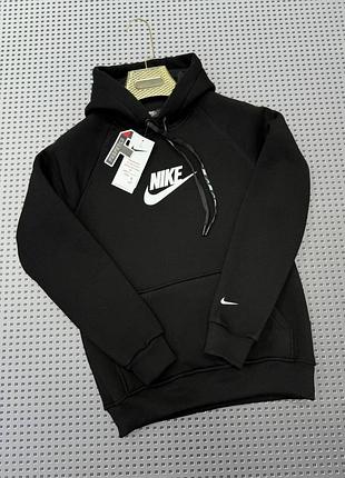 Мужское худи на флисе nike в норма, батал, супербатал