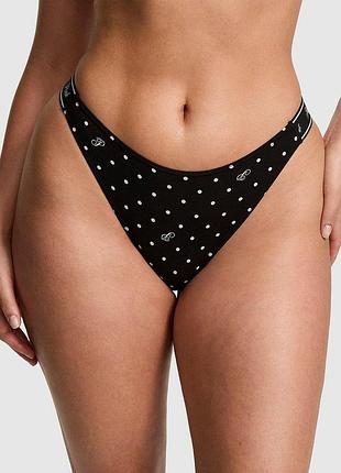 Жіночі трусики victoria's secret (2652287851) logo thong xs чорні