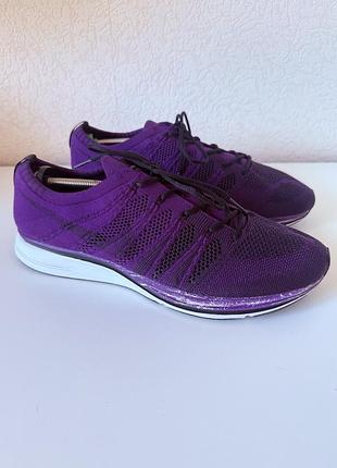 Кроссовки nike flyknit trainer night purple sneakers