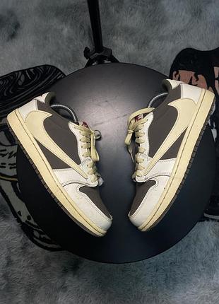 Nike air jordan 1 low og «reverse mocha» travis scott, р. 40