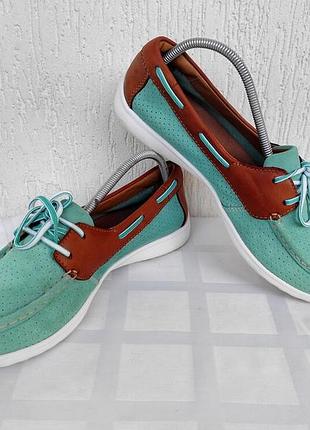 Мокасини,топсайдери текстильние clarks cushion soft р.39