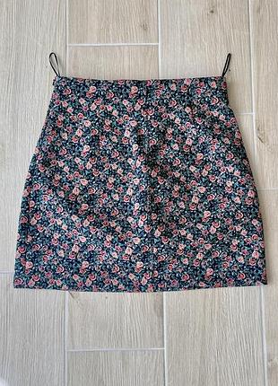 Юбка в цветочный принт zara