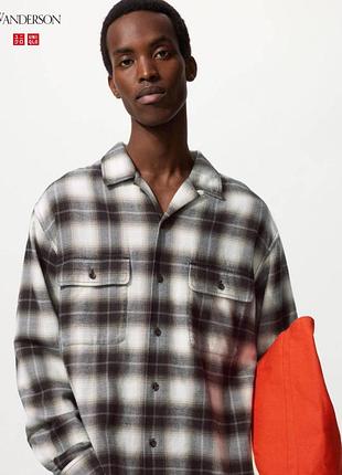 Фланелевая рубашка uniqlo and jw anderson в клетку