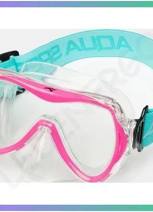 Маска для дайвинга aqua speed alize fs детская розовая голубая для подводного плавания один размер sku_622-03