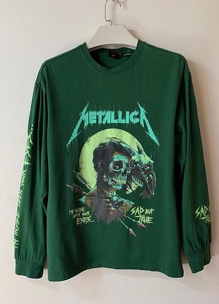 лонгслив metallica x h&amp;m - sad but true (размер s, relaxed fit)
