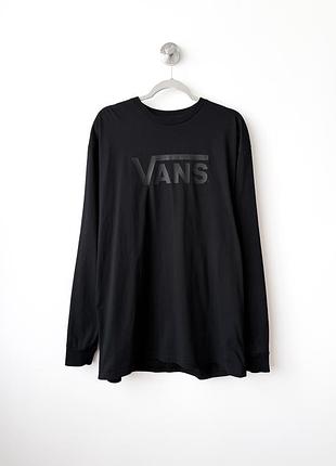 Vans черный лонгслив мужской хл