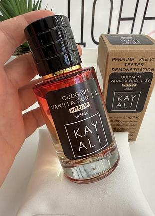Духи унисекс тестер oudgasm vanilla oud 36 intense 60 мл, восточный аромат с ванилью и удом (пф437.4)