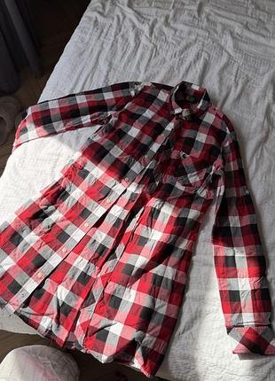 Сорочка подовжена в клітку carhartt жіноча