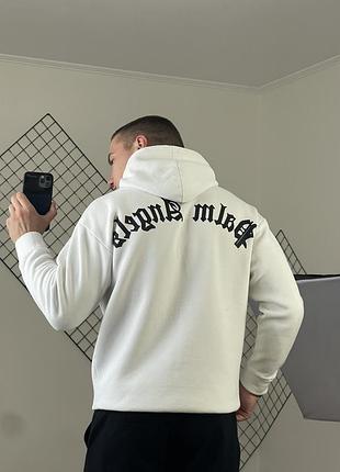 Біле худі palm angels з принтами