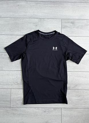 Компрессионная футболка андер армор under armour compression size l л размер черная джерси майка рашгард оригинал