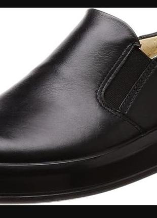 Женские кожаные слипоны ecco soft 9, 39p.
