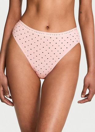 Женские трусики victoria's secret (252112658755) stretch cotton high-leg brief xl розовые