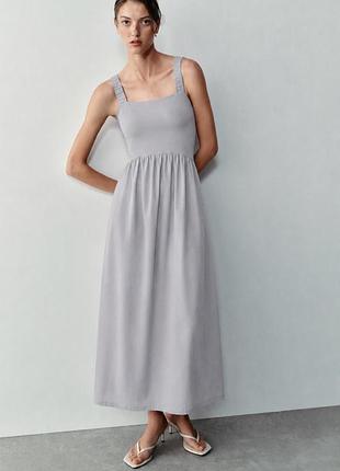 Актуальна котонова сукня плаття zara uk 8 s 36 🔥🔥🔥