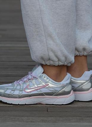 Кросівки nike p-6000 silver pink white
