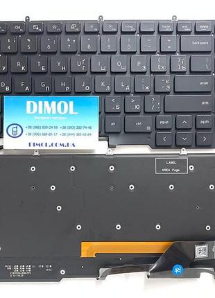Оригинальная клавиатура для dell alienware m17 r3, alienware m17 r4 seris, black, rus, rgb подсветки